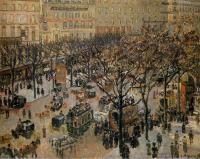 Pissarro, Camille - Boulevard des Italiens, Morning, Sunlight